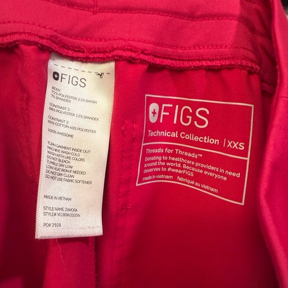 Figs Women's Hot Pink Jogger Pants - Picture 4 of 4